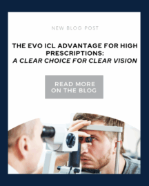 Blog Title and doctor doing an eye exam