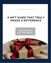 Blog title and image of a wrapped gift