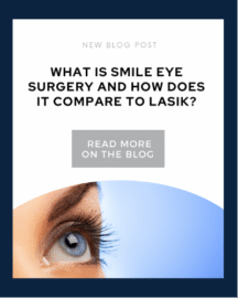 Blog Title and image of a person's eye