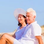 Older couple on the beach